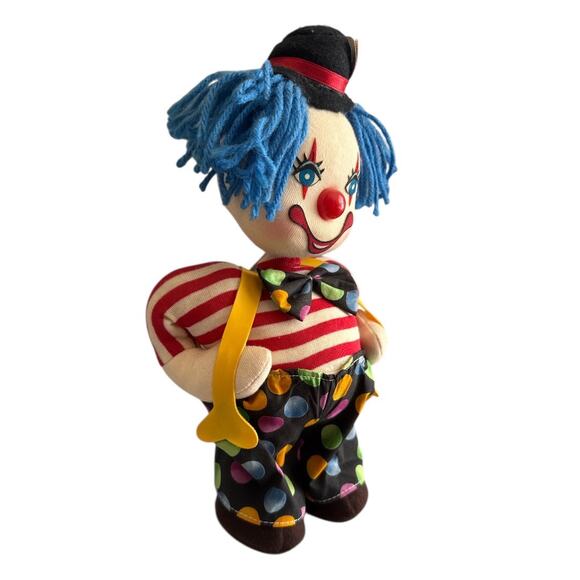 Vintage Dolmax Wind Up Musical Small World Clown Doll - Picture 4 of 10